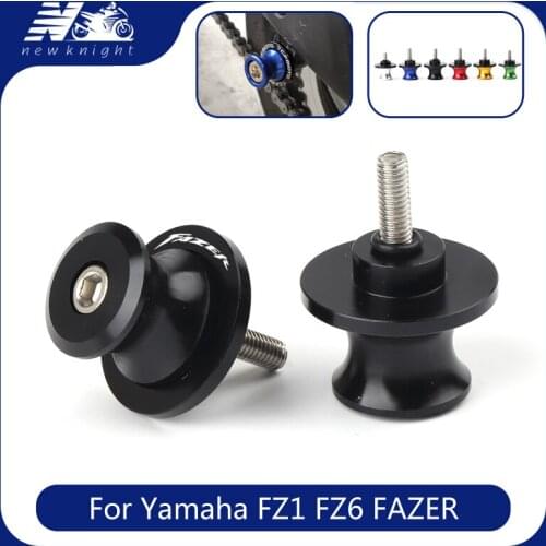 For Yamaha FZ1 FAZER 2006-2015 FZ6 FAZER 2004-2010 Motorcycle Accessories 6mm CNC Aluminum Swingarm Spools Stand Screw Slider