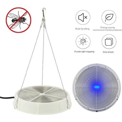 Electric Flycatcher Automatic purple Fly Trap Device With Trapping Food Fly Catcher Trapper Pest Insect Flytrap Fly Trap Bait
