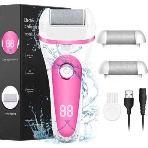 Electric Foot File Grinder Dead Dry Skin Callus Remover Rechargeable Feet Pedicure Tool Foot Care Tools for Hard Cracked Clean 2