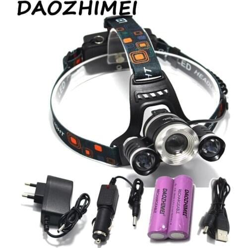 8000LM XML- 3T6 30W Zoom Headlight 4-Mode Bicycle Light Headlights focusing headlamp Flashlight Lamp Lantern Light fishing lamp