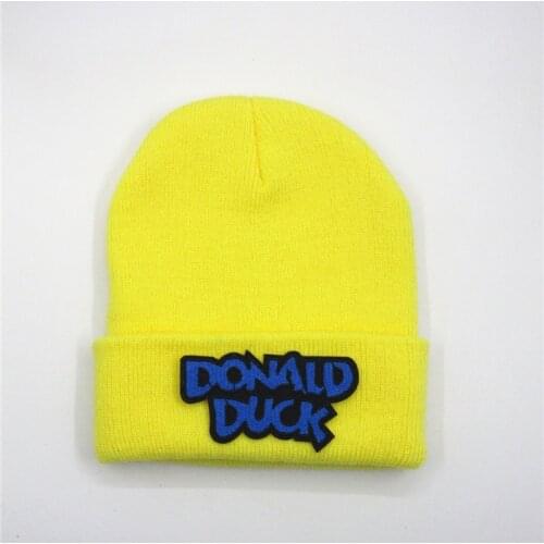 Blue letter embroidery Thicken knitted hat winter warm hat Skullies cap beanie hat for men and women 247