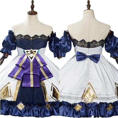 Game LOL Gwen Cosplay Costume Outfits Gwen Dress Halloween Carnival Suit