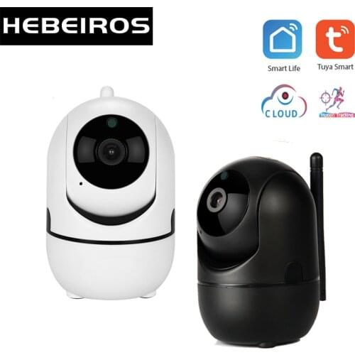 Hebeiros Tuya Camera Smart Life 1080P Wireless Cloud Mini Wifi Camera Auto Tracking AI Security Surveillance PTZ CCTV IP Camera