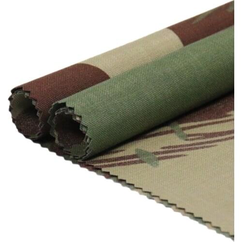 Rhodesia Brush Stroke Camouflage Fabric 500D Nylon Cordura Cloth Waterproof PU Coated