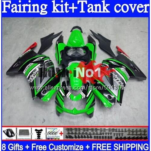 Kit For KAWASAKI EX250 ZX250 R 2008 2009 2010 2011 2012 94MC.81 EX250R ZX EX 250 250R ZX250R 08 09 10 11 12 New green Fairing
