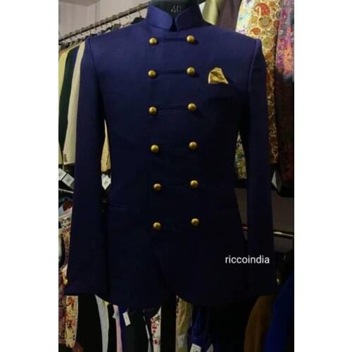 Costume Homme Navy Blue Suits Men Captain Suits Jacket Pants Men Groom Wedding Slim Fit Suit Party Tuxedo Blazer 2 Pieces Suit