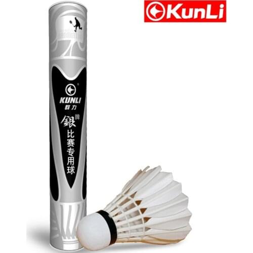 Kunli badminton shuttlecocks KL-Silver Top grade Cigu duck feather shuttlecocks for professional Tournament super durable