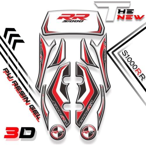 Motorcycle Rear Fairing Number Board 3D Gel Protector for BMW 2012-2014 2013 S1000RR S1000 RR