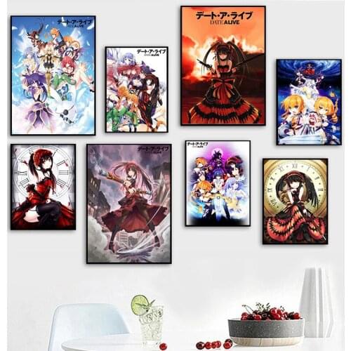 Date a Live Wall Art Kids Room Canvas Paintings Cafe Bar Modular Home Art Decor Pictures