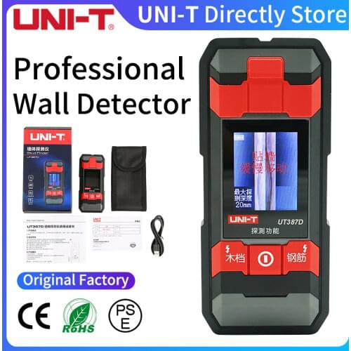 UNI-T UT387B UT387C UT387D Wall Scanner Metal Detector AC Wood Electric Box Finder Cable Line Depth Tracker Live Wire