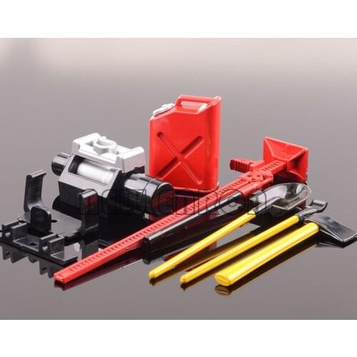 NEW ENRON 1/10 Red/GREEN Winch Shovel Oiler Jack Hatchet FOR RC 1:10 SCX10 CC01 AX10 Rock Crawler