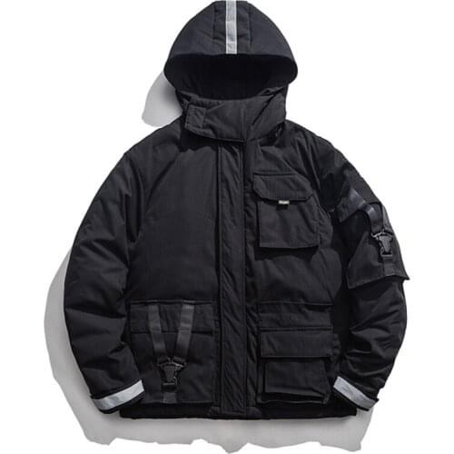 Tooling Cotton Parka Women Winter Thick Warm Hooded Coat 2020 Multi-Pockets Zipper Windbreak Oversized Loose Hooded Parkas