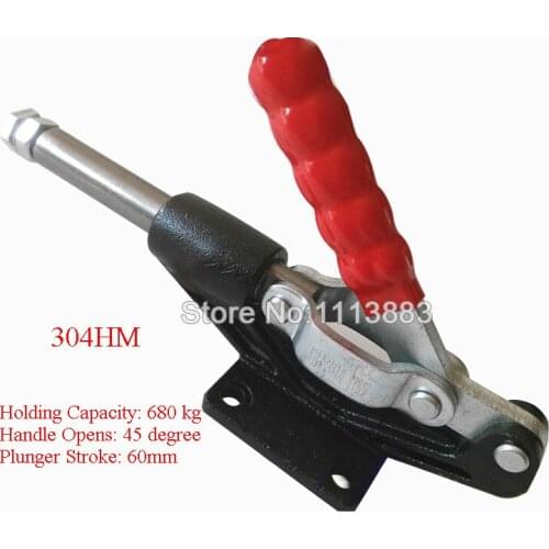 Pull Push Type Toggle Clamp 304HM Holding Capacity 680KG 1499LBS