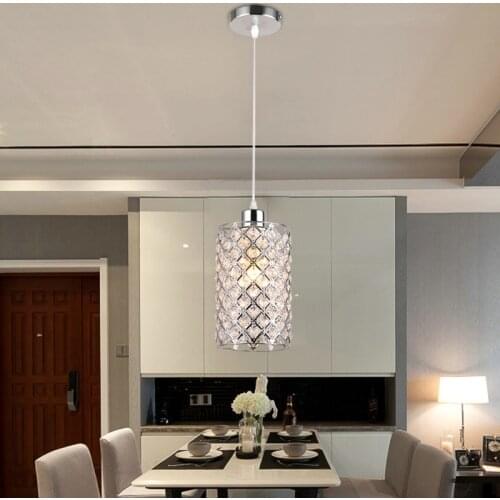 Modern Crystal Ceiling Lamps Chrome/Gold Ceiling Light lustre Hanging Lamp loft For Kitchen Dining Table Lamp Lighting Fixtures
