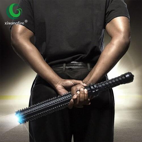 Tactische Baton Zaklamp Telescopische Zelfverdediging Torch Krachtige Xml Q5 Zoomable Led lantern Draagbare Oplaadbare Lamp