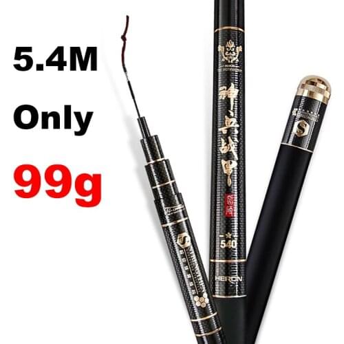 Carp Fishing Rod Japan Imported Carbon Ultra-Light Ultra-Hard Taiwan Fishing Rod 28 Tone 3.6M-5.7M Hand rod