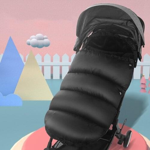 Baby Stroller Universal Foot Cover Sleeping Bag Windproof Waterproof Multifunction Footmuff Thicken Pad Cushion Winter Warm Pram