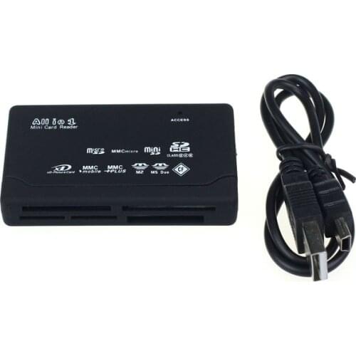 All In One Card Reader USB 2.0 SD Card Reader Adapter Support TF CF SD Mini SD SDHC MMC MS XD Adapter Card Reader Date Line New