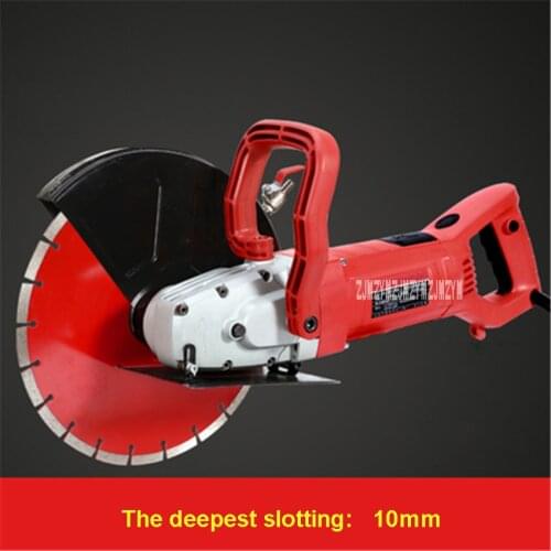 Z1E-305 Multi-function Wall Slotting Machine Electric Slotting Machine Concrete Cutting Machine + Diamond Saw Blade 220V 3000W