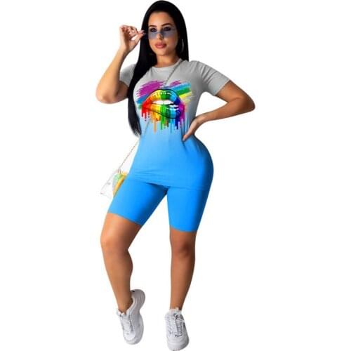 Two Piece Set Women Summer Short Sleeve Top and Short set Elegant Loose Casual Tracksuit suit Streetwear 2 Piece Set