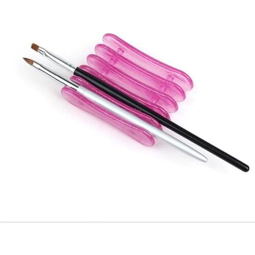 1pc 5 Grid Nail Art Brush Stand Holder Nails Polish Acrylic UV Gel Carving Paint Pen Rack Accessory Manicure Tool