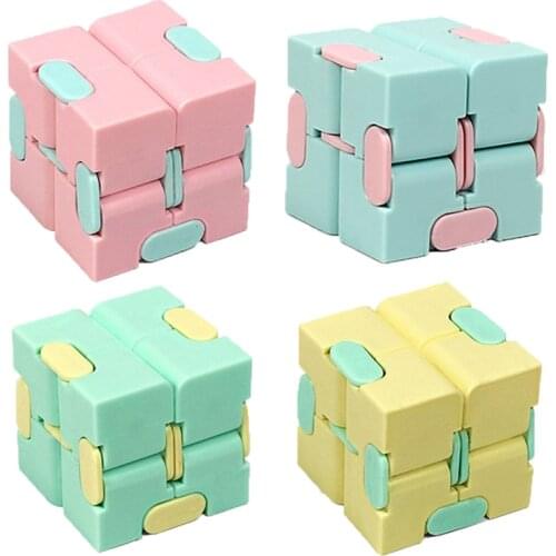 1Pcs Children Adult Decompression Toy Infinity Magic Cube Puzzle Toys Relieve Stress Funny Hand Game Four Corner Maze Toys