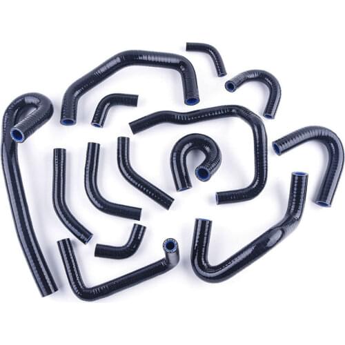 14 PCS Silicone Radiator Coolant Hose For Nissan Skyline R32 R33 R34 GT-R GTR RB RB26DETT 2.6L Twin Turbo I6
