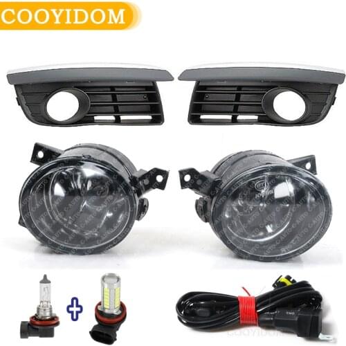 2pcs New Front Bumper Halogen Fog Lamp Fog Light cover and wire For VW Jetta V MK5 2006 2007 2008 2009 2010 2011 Car-styling
