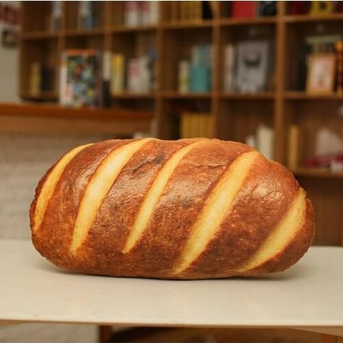 20-100CM 3D Simulation Bread Soft Big Pillow Filled With Full Store Decoration Kids Birthday Gifts Christmas Gifts