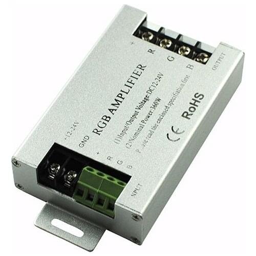 20pcs/lot DC12-24V 30A LED RGB Amplifier controller for 3528 5050 SMD RGB LED Strip