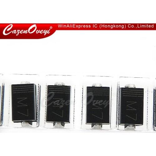 50pcs/lot SMA Rectifier diode 1N4001 M1 1N4004 M4 1N4007 M7 FR107 RS1M FR207 RS2M HER108 US1M SF18 ES1J SF14 ES1D DO-214AC