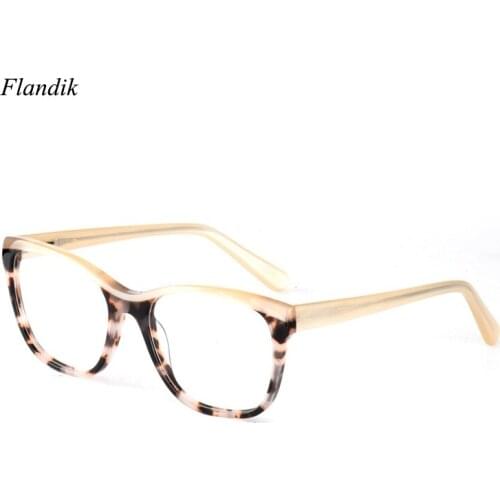 Acetate Optical Glasses Frame Women Cat Eye Prescription Myopia Presbyopia Eyeglasses Women Nerd Tortoise Spectacles Eyewear