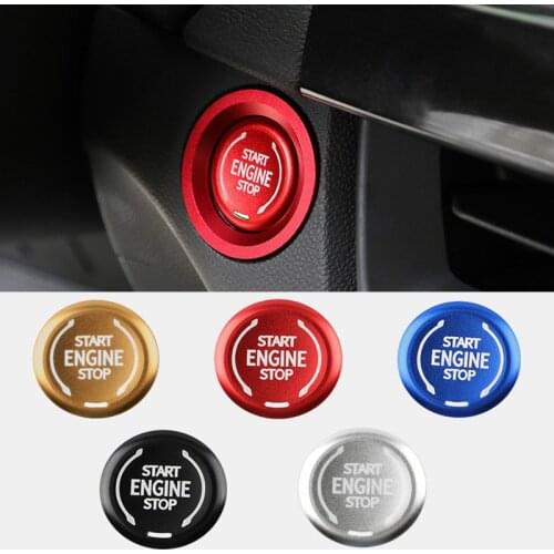 Car Start Stop Engine Cover Button Ring Styling Stickers cover For Cadillac CT4 CT5 XT4 XT6 Accessories