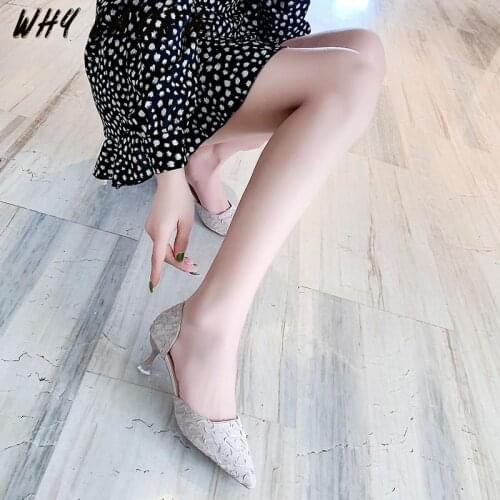 2021 Summer Sexy Side Spare Sandal French High Heel, Sprinkled Heel, Pointy Heel, Comfy, Go with Fairy Windy Sandal