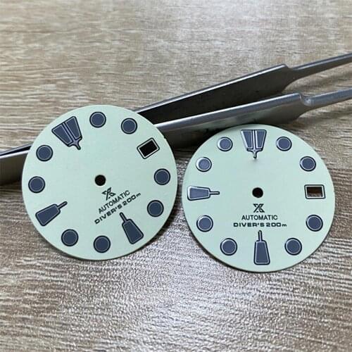 28.5mm Luminous Watch Dial Japan Super C3 for SKX007 NH36A/ NH35A Movement Watch Accessories