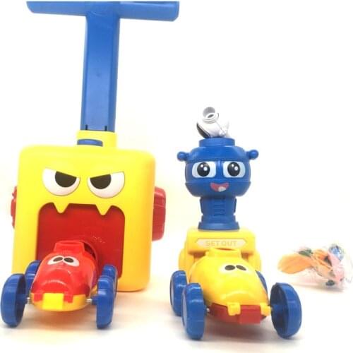 Power Balloon Launch Tower Toy Puzzle Fun Education Inertia Air Power Balloon Car Science Experimen Toy for Children Gift