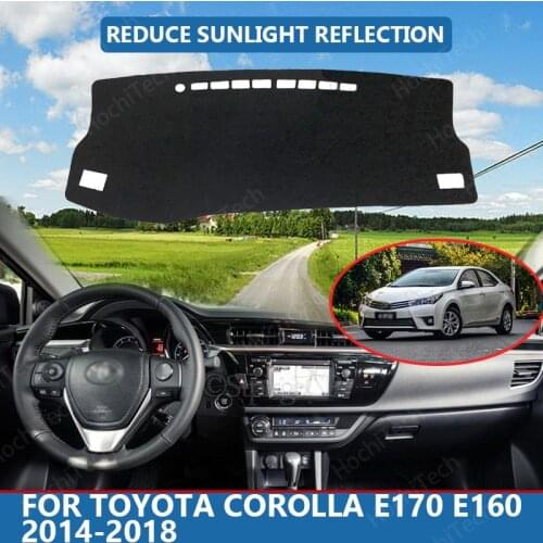 Car Inner Dashboard Cover Capet Cape for Toyota Corolla E170 E160 2014-2018 Dashmat Sunshade Pad Cover Dash Mat