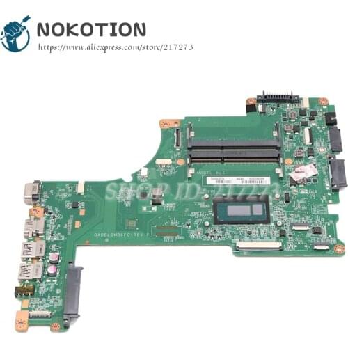 NOKOTION A000301390 DA0BLIMB6F0 For TOSHIBA Satellite L55T-B L55-B L55T laptop motherboard i3-4025U U CPU