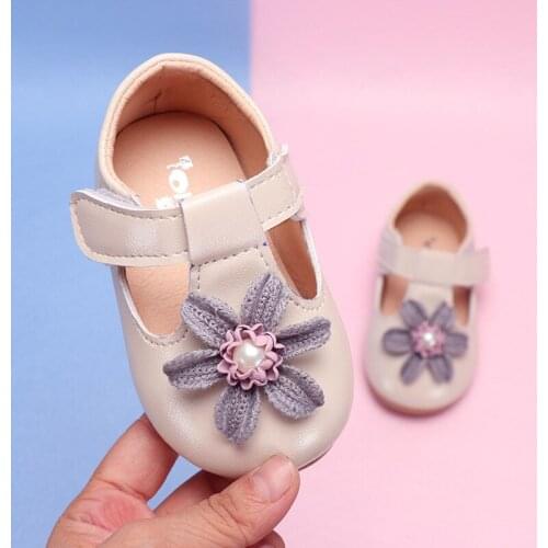 Newest Children Shoes Baby Girls Party Dress Shoes Sweet Flowers Fashion Princess Sandal Toddler Kid First Walkers Trainers Shoe