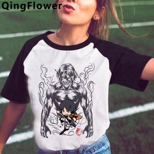 Attack on Titan Shingeki No Kyojin tshirt women tumblr streetwear grunge couple print top tees t shirt harajuku kawaii