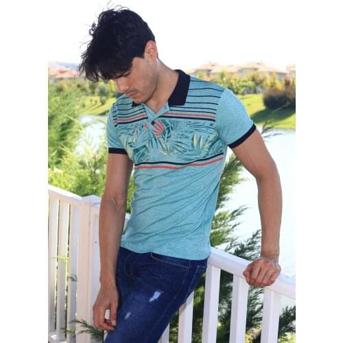 Oxide Louis 19 Ly499 Slim Fit Men Polo Collar Tshirt