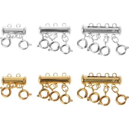 Necklace Magnetic Tube Lock Jewelry Connectors Multi Strand Clasps Lobster Clasp DIY Jewelry Finding Accessories