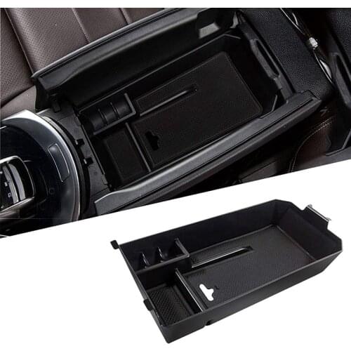 Centre Console Organizer Tray for Mercedes Benz W205 C Class W253 GLC Class 2015-2020, Console Armrest Storage Box