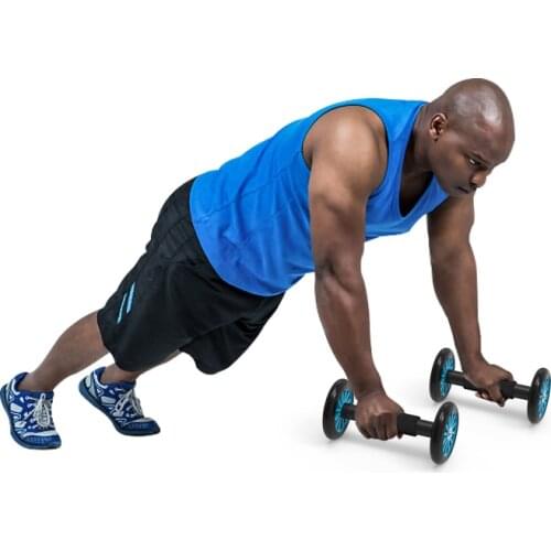 Fitness Ab Trainer Roller Waist Abdomen Core Strength Workouts Wheels Home Gym Abdominales Building Training Machine