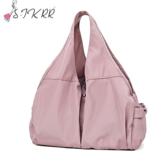 S.IKRR Nylon Weekender Travel Bags For Women 2021 Shoulder Bag Dry And Wet Separation Large Sports Bag Fitness Luxury Brand Tote