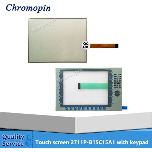 Touch panel for AB 2711P-B15C15A1 2711P-B15C15A2 2711P-B15C4A8 2711P-B15C4D9 PanelView Plus CE 1500 with Membrane keypad