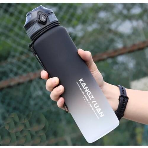 Sport Water Bottles Portable tritan Gym bottle Anti-fall 1000ml Large Capacity Fitness Kettle plastic Drink Bottle BPA Free