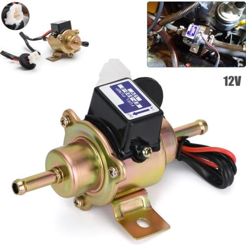 12V Universal Low Pressure Petrol Gas Diesel Electric Fuel Pump 1/4 Tubing For Motorcycle ATV Jeeps Trucks Marine