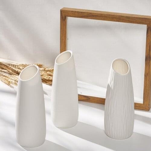 Vases Home Decor Nordic Ceramic White Living Room Accessories Flower Pot украшения для дома декор для комнаты декор дома