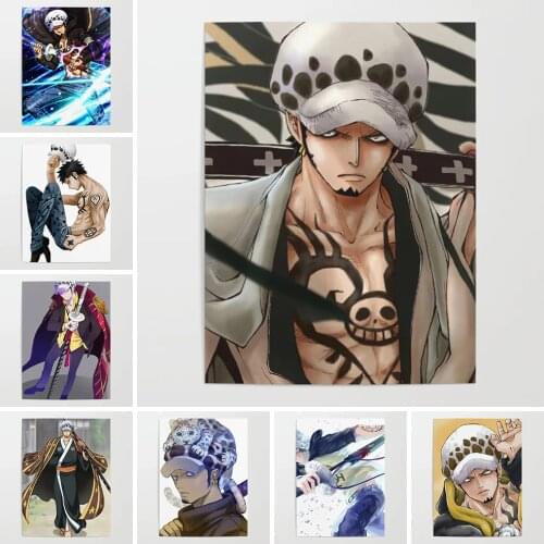 Wall Art HD Print Trafalgar Law Pictures One Piece Canvas Home Decor Modular Anime Painting Framework Cuadros For Living Room